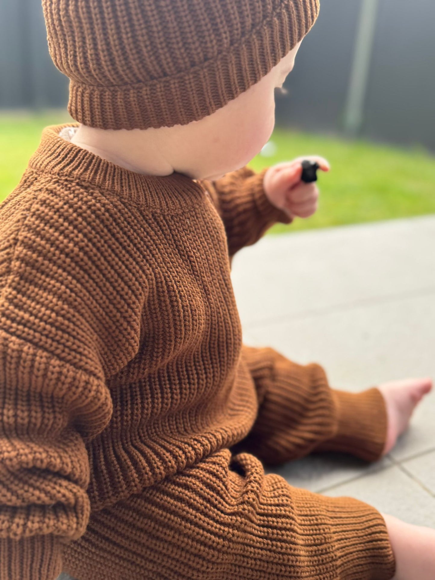 Chunky knit sweater - Chestnut