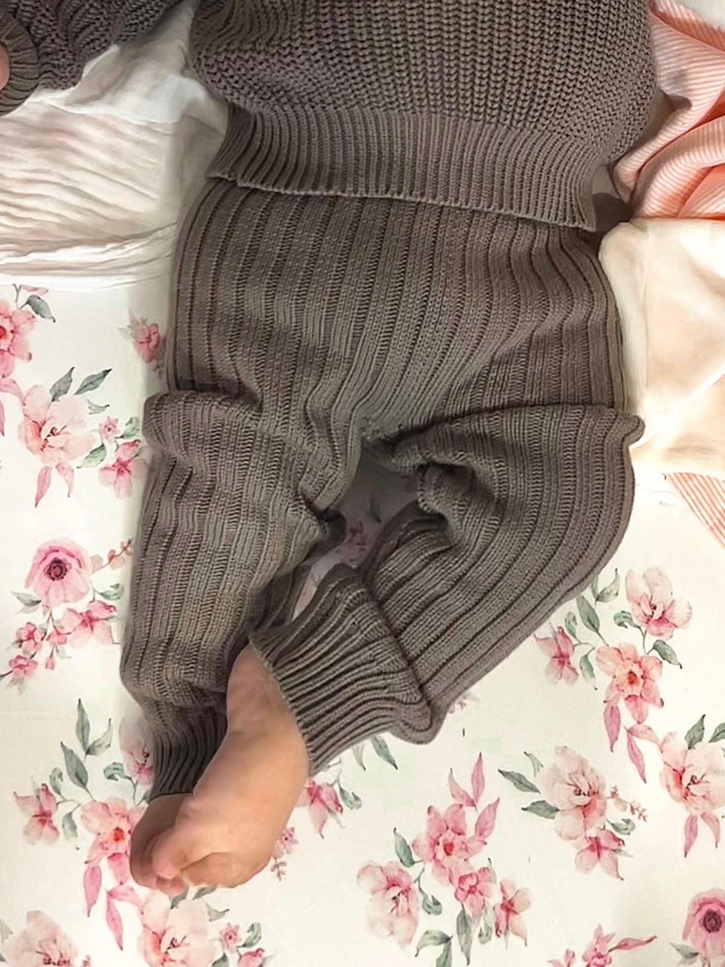 Ribbed Knit Pants - Mocha