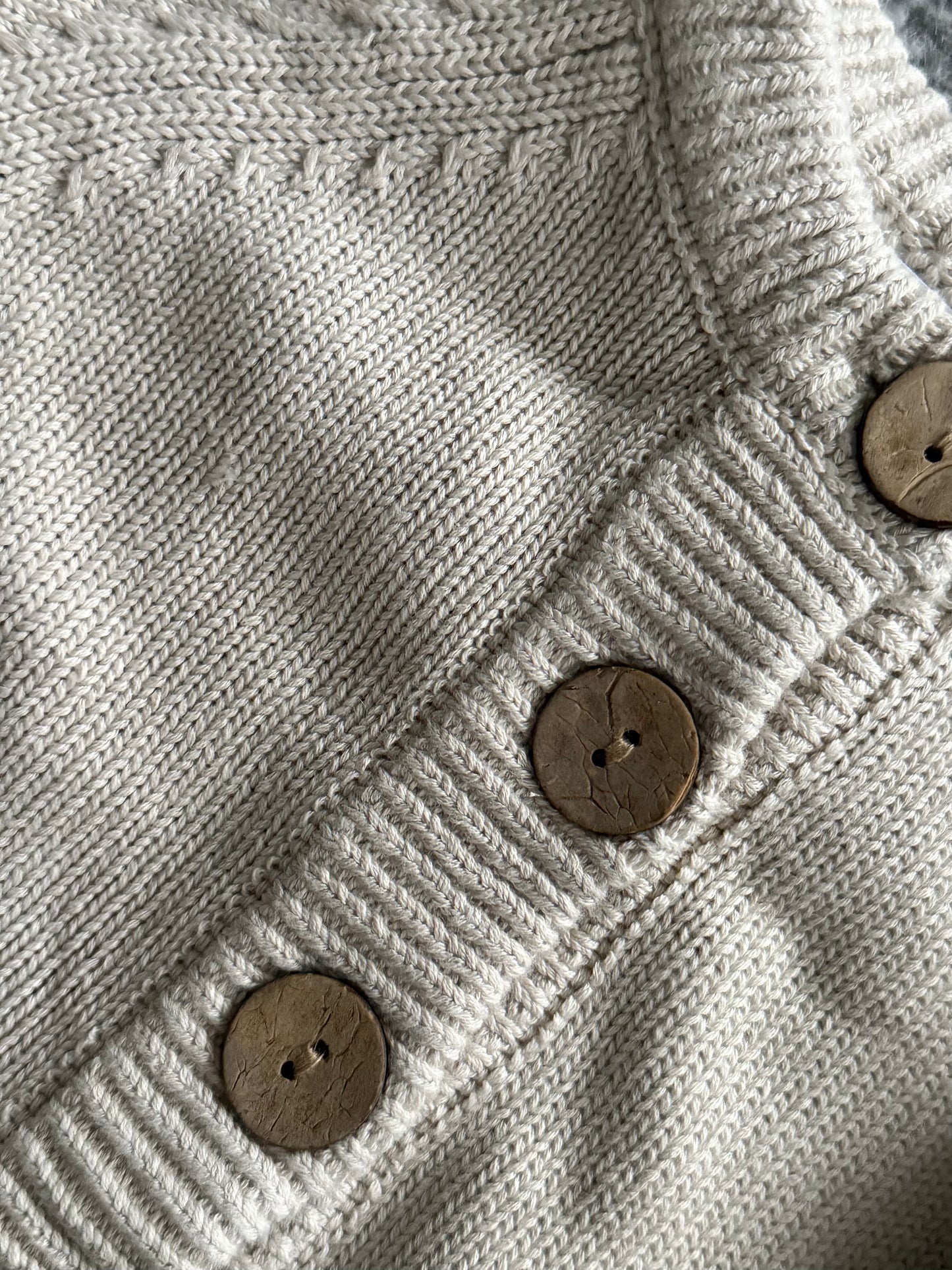 Button Down Onesie - Stone