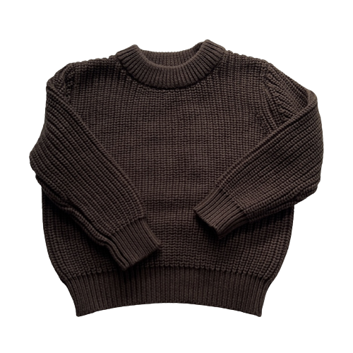 Chunky Knit Jumper - Dark Chocolate
