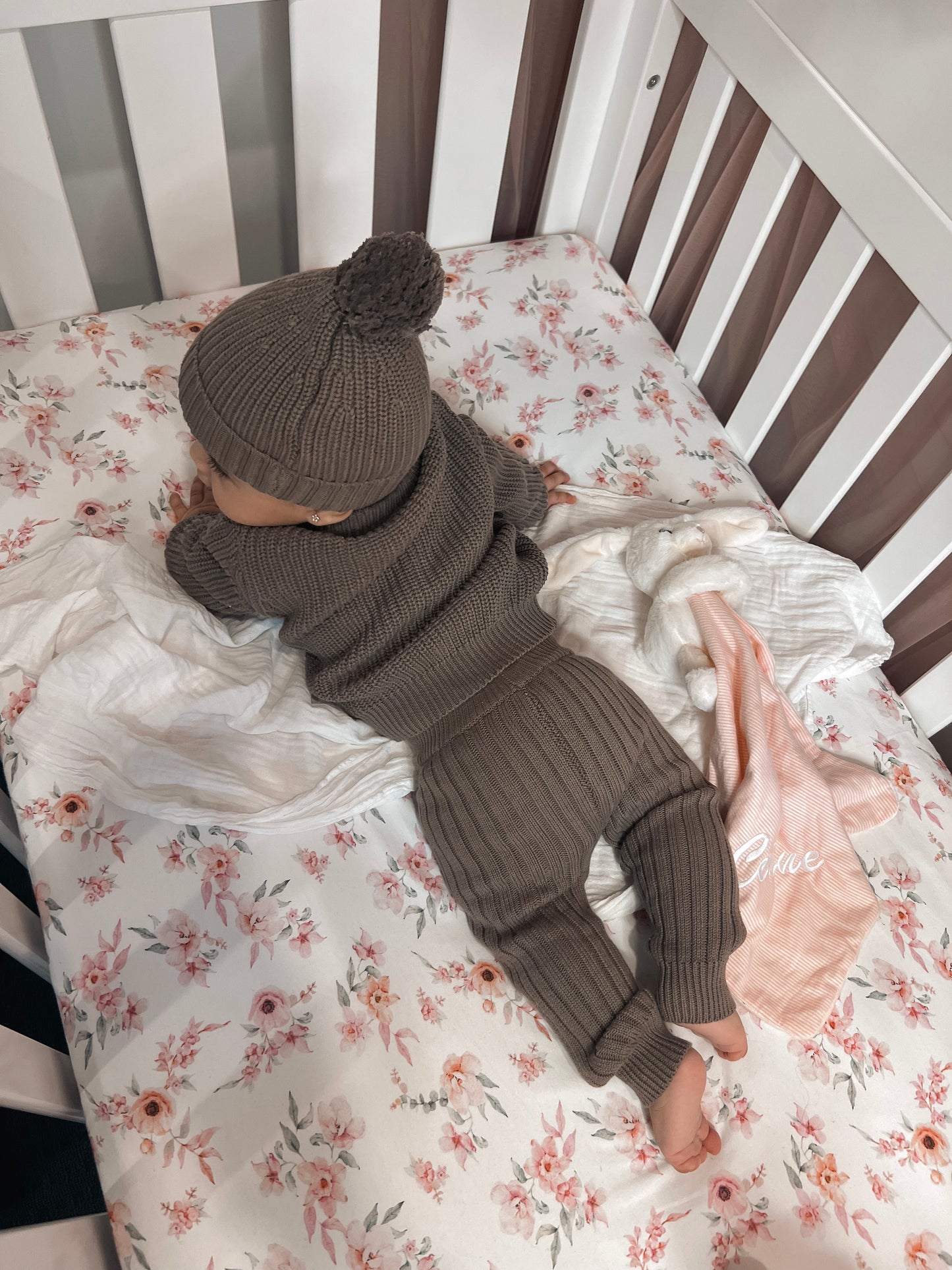 Ribbed Knit Pants - Mocha