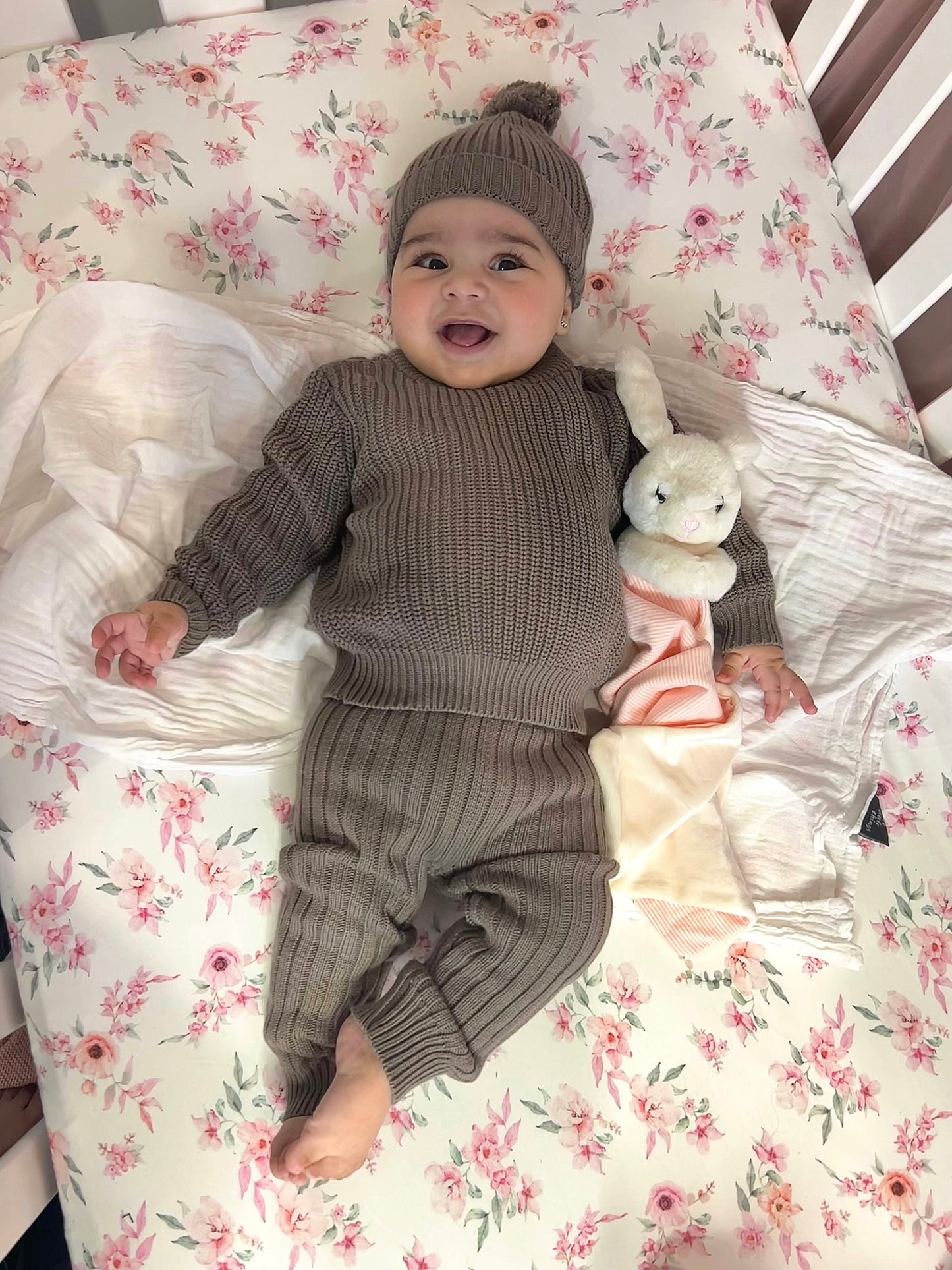 Ribbed Knit Pants - Mocha