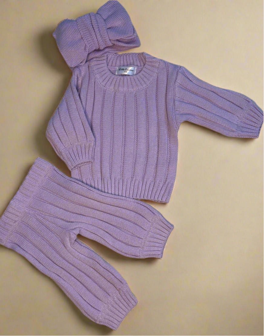 Oversized bow headband - lilac
