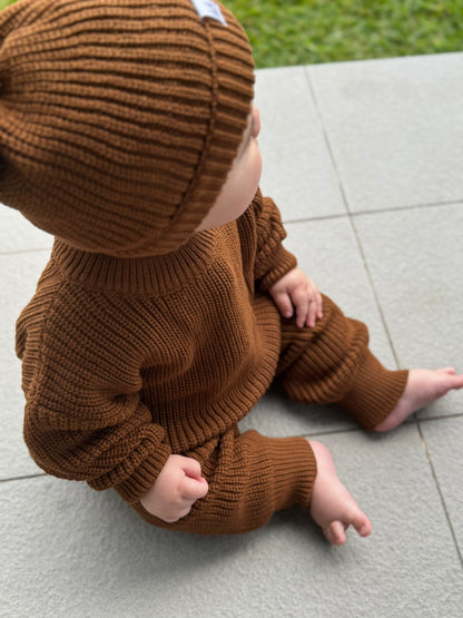 Chunky knit sweater - Chestnut