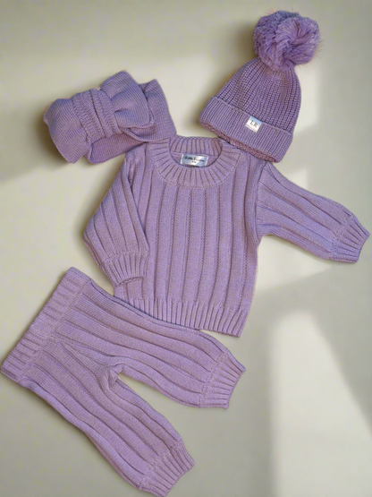 Oversized bow headband - lilac
