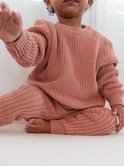 Chunky Knit Jumper - Rose