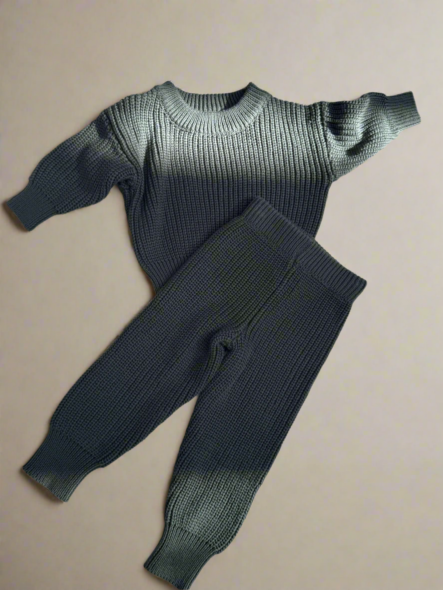 Chunky Knit Sweater - Forest Green