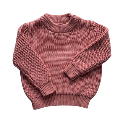 Chunky Knit Jumper - Rose